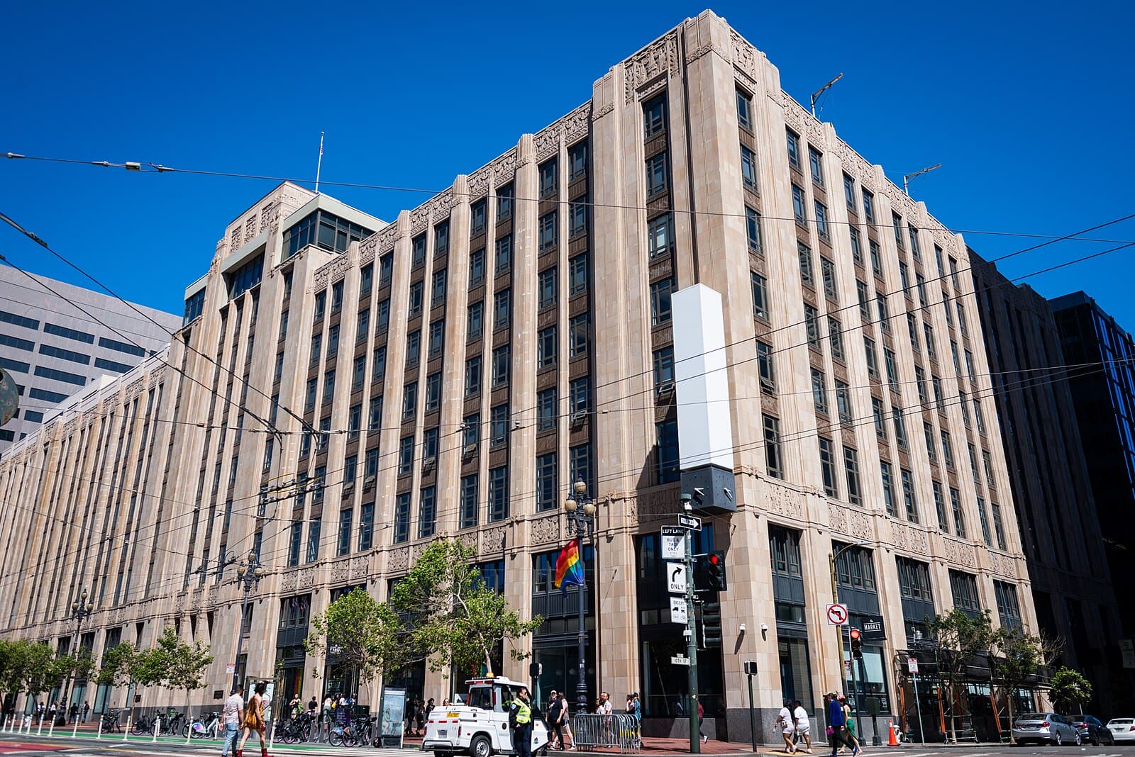 X (formerly Twitter) headquarters on Market Street, San Francisco