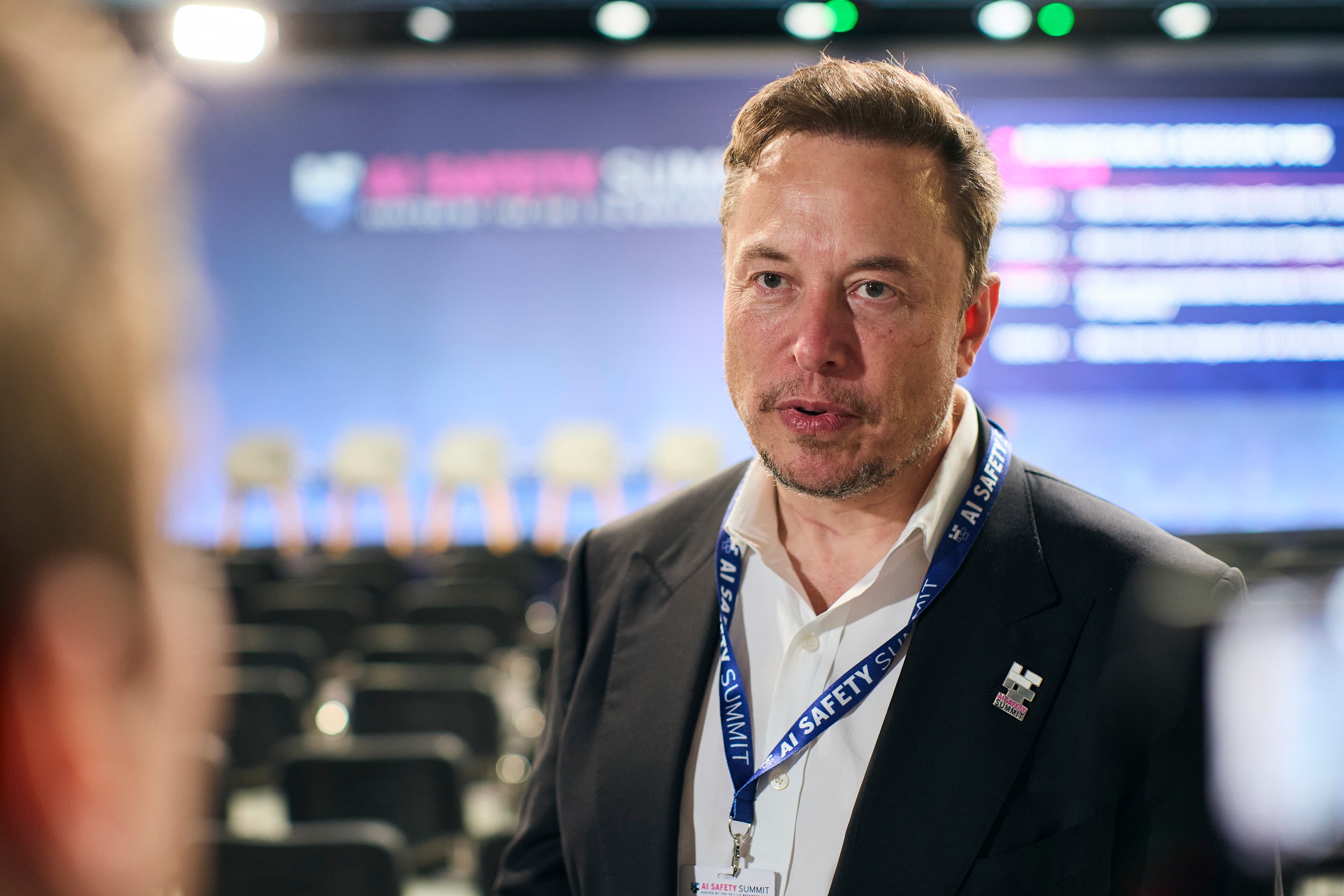 Elon Musk speaks at UK AI Safety Summit, Bletchley Park 2023